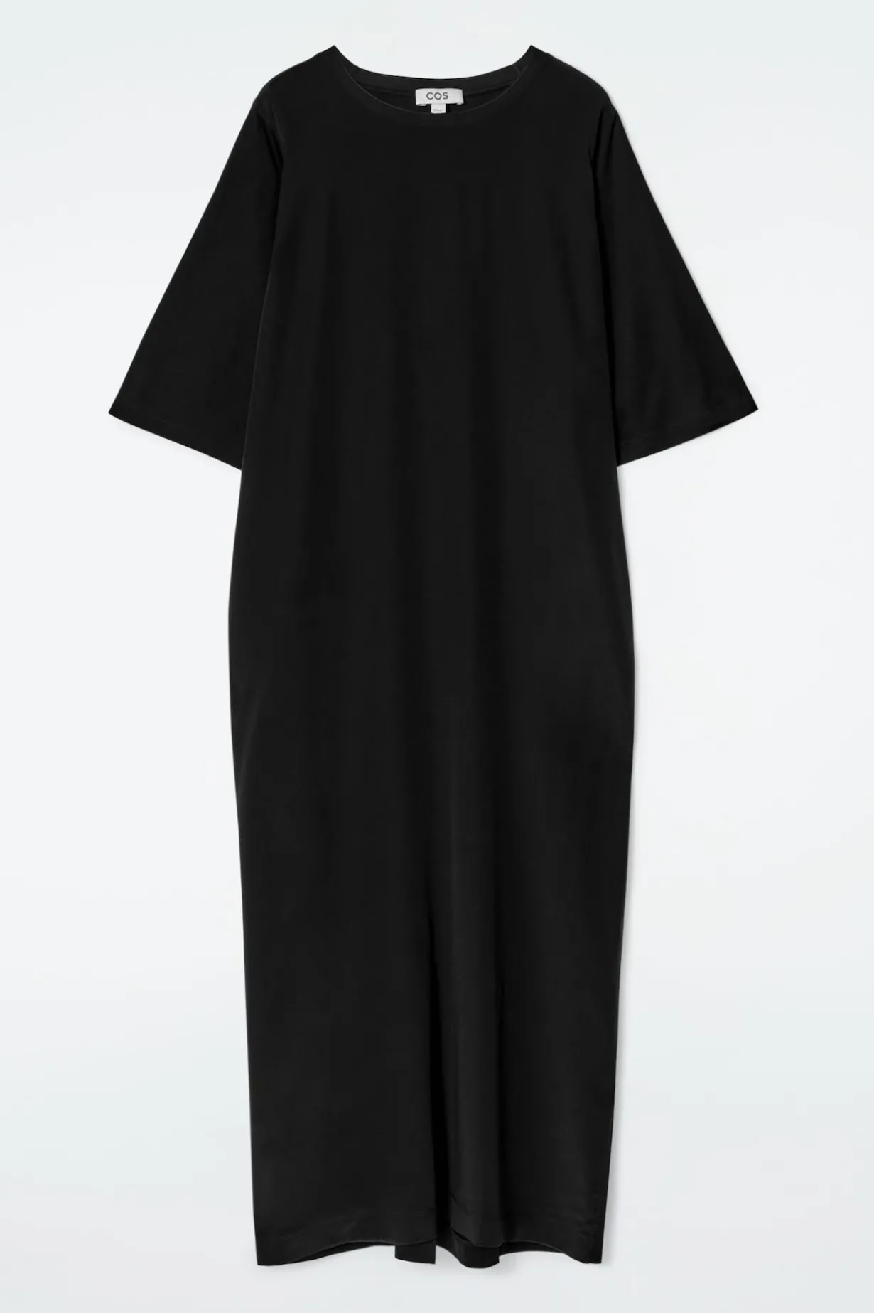 T-SHIRT-KLEID AUS SEIDE IN MIDILÄNGE