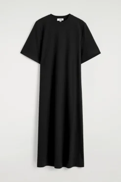 T-SHIRT-KLEID IN MIDILÄNGE MIT GÜRTELDETAIL