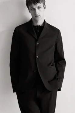 UNSTRUKTURIERTER BLAZER AUS TECHNISCHEM TWILL