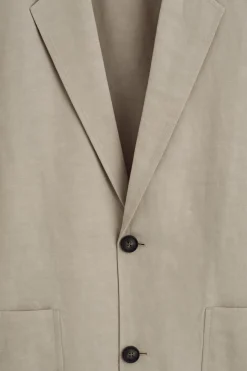 UNSTRUKTURIERTER BLAZER AUS LEINENMIX