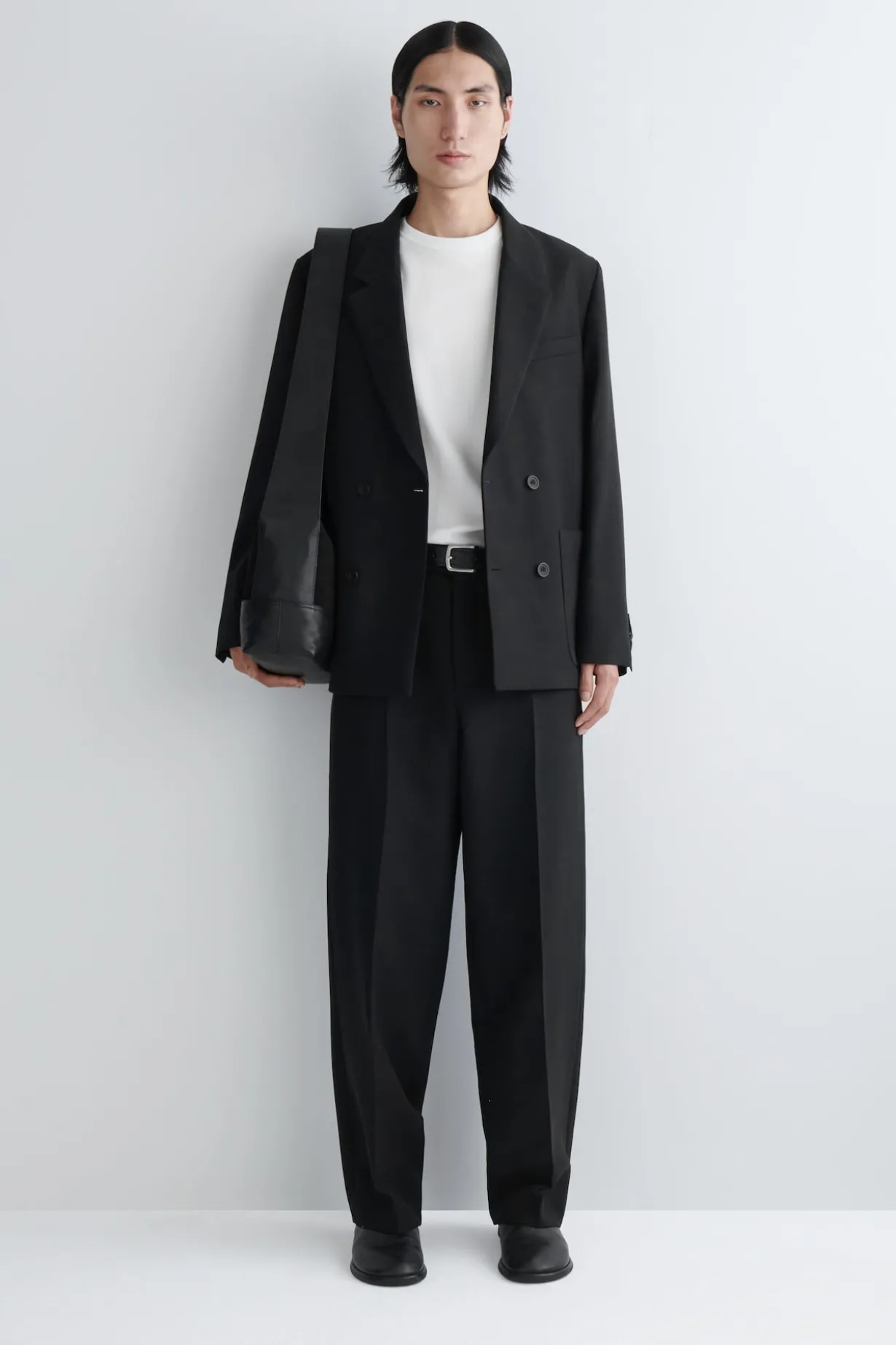 UNSTRUKTURIERTER BLAZER AUS WOLL-MIX