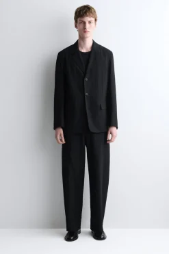 UNSTRUKTURIERTER BLAZER AUS SEERSUCKER