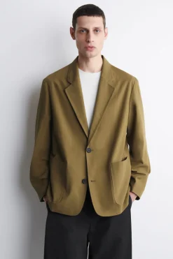 UNSTRUKTURIERTER BLAZER AUS BAUMWOLLE