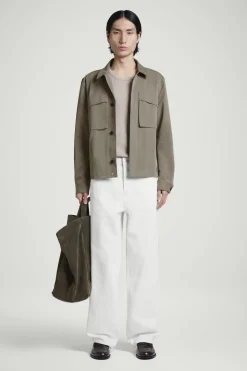 UTILITY-HEMDJACKE AUS BAUMWOLL-TWILL