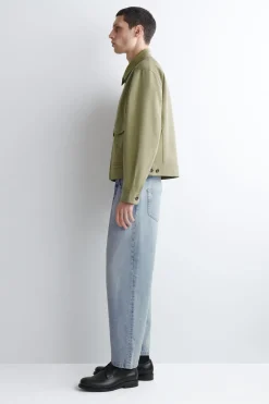 UTILITY-JACKE AUS BAUMWOLL-MIX MIT REISSVERSCHLUSS