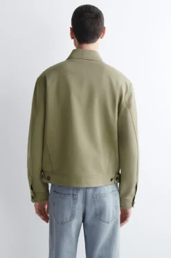 UTILITY-JACKE AUS BAUMWOLL-MIX MIT REISSVERSCHLUSS