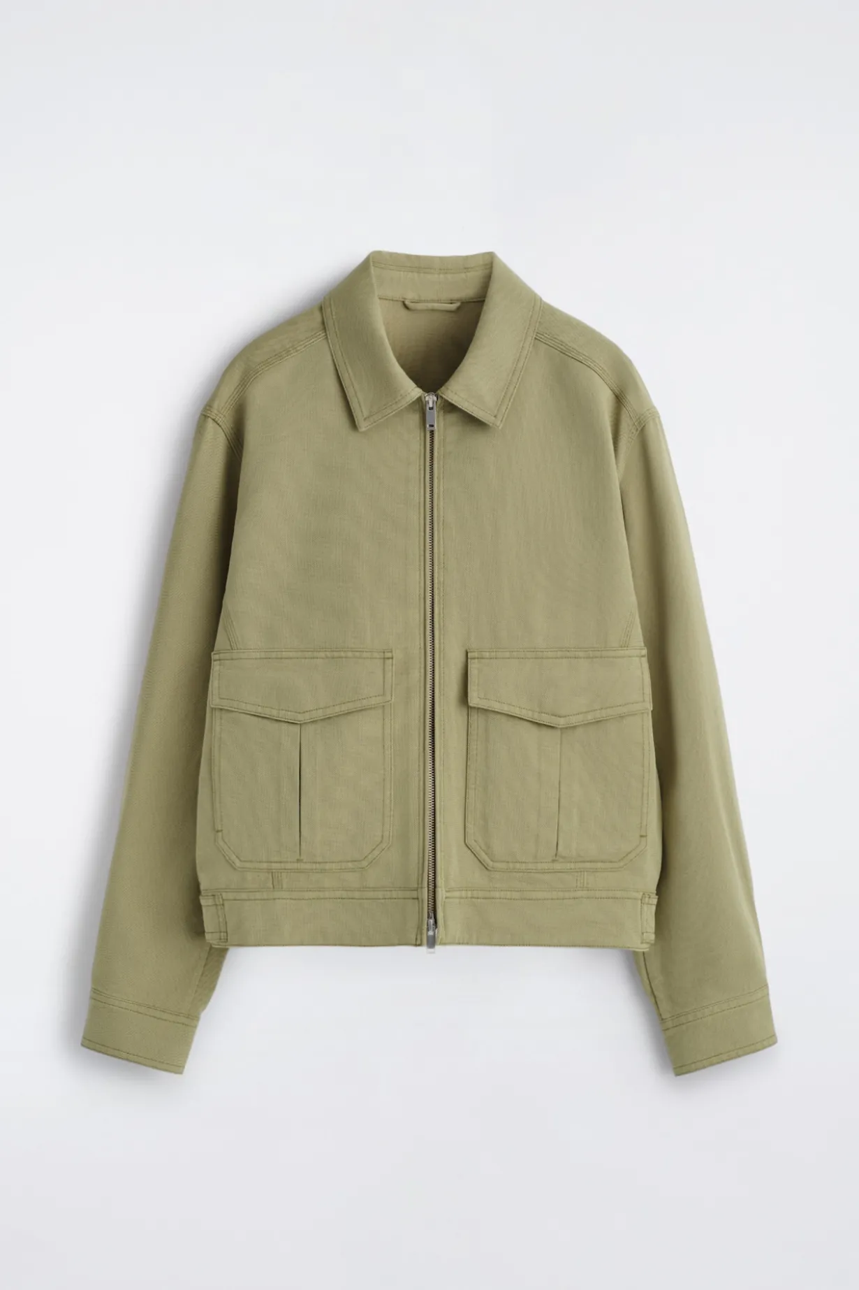 UTILITY-JACKE AUS BAUMWOLL-MIX MIT REISSVERSCHLUSS