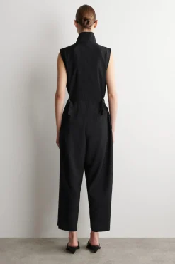 UTILITY-JUMPSUIT MIT SCHALKRAGEN