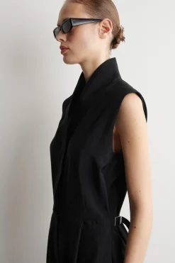 UTILITY-JUMPSUIT MIT SCHALKRAGEN
