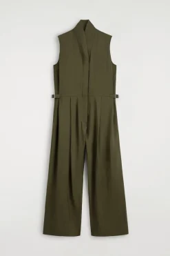UTILITY-JUMPSUIT MIT SCHALKRAGEN