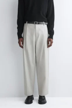 VERKÜRZTE BAUMWOLLHOSE MIT GERADEM BEIN
