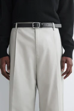 VERKÜRZTE BAUMWOLLHOSE MIT GERADEM BEIN