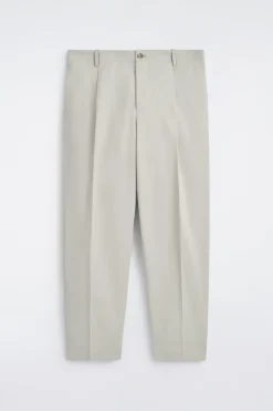 VERKÜRZTE BAUMWOLLHOSE MIT GERADEM BEIN