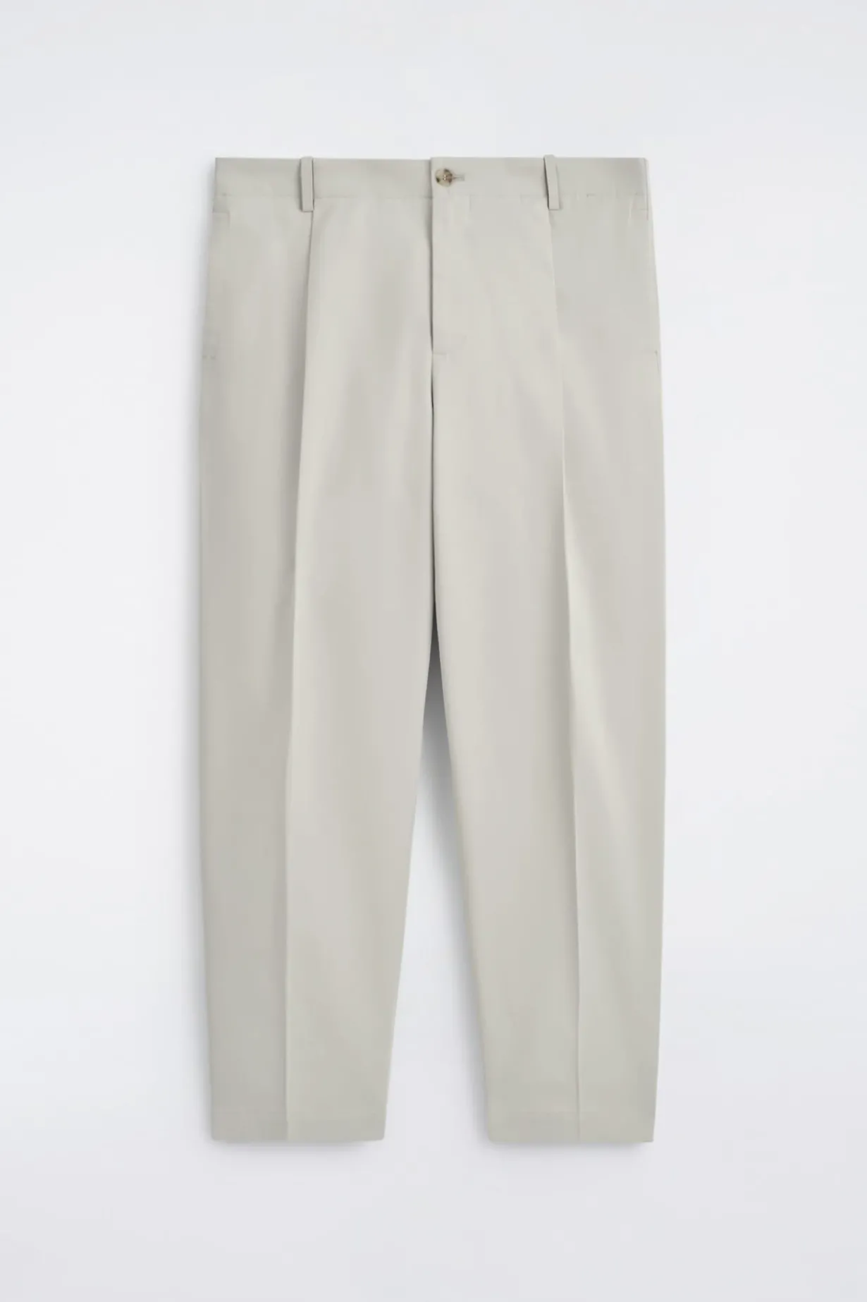 VERKÜRZTE BAUMWOLLHOSE MIT GERADEM BEIN