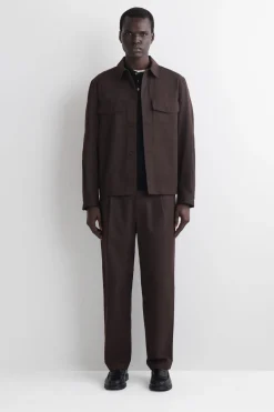 VERKÜRZTE BAUMWOLLHOSE MIT GERADEM BEIN