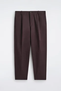 VERKÜRZTE BAUMWOLLHOSE MIT GERADEM BEIN