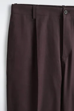 VERKÜRZTE BAUMWOLLHOSE MIT GERADEM BEIN