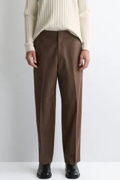 VERKÜRZTE HOSE AUS BAUMWOLLE MIT GERADEM BEIN