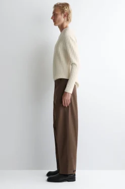 VERKÜRZTE HOSE AUS BAUMWOLLE MIT GERADEM BEIN