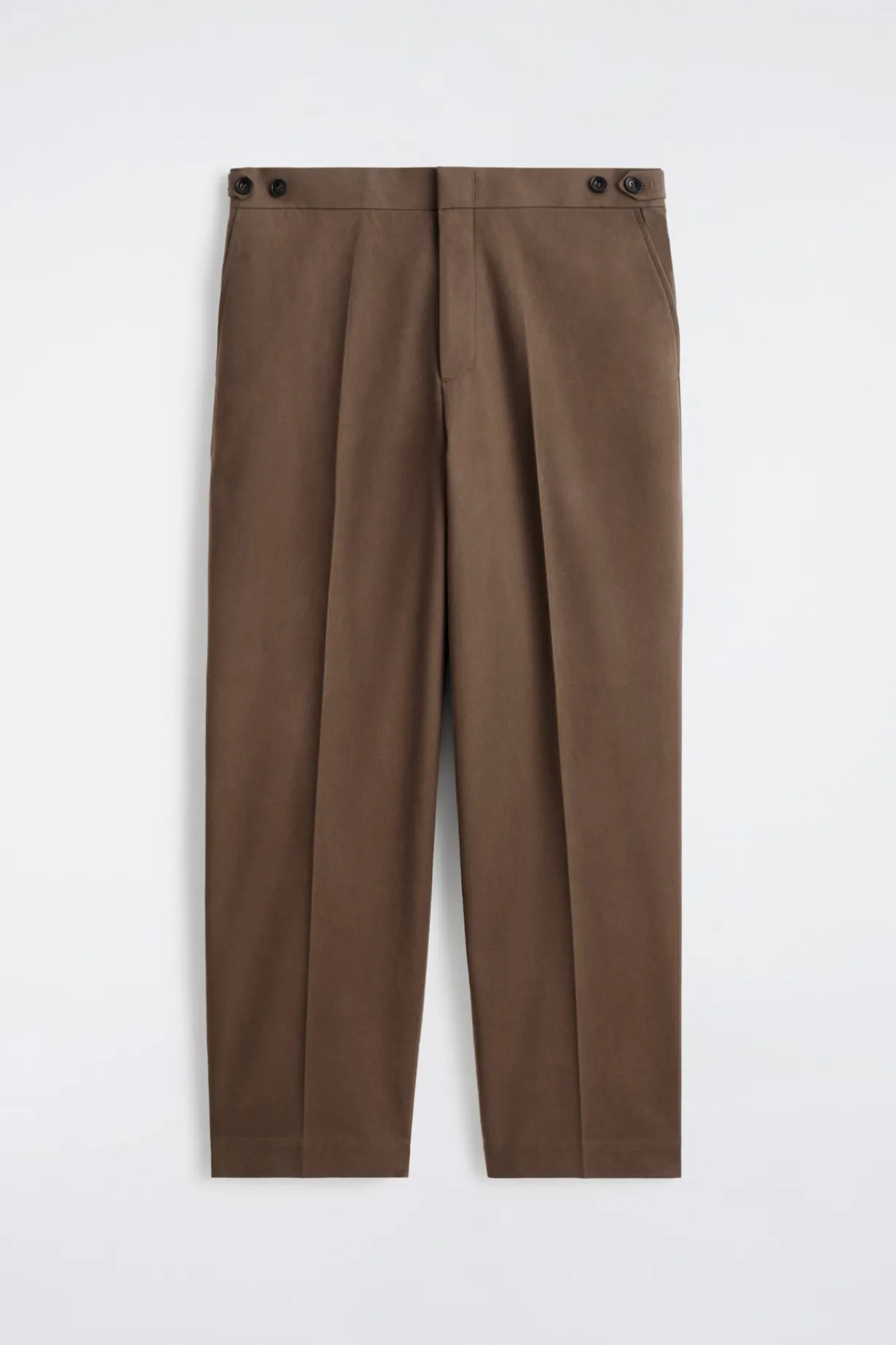 VERKÜRZTE HOSE AUS BAUMWOLLE MIT GERADEM BEIN