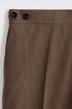VERKÜRZTE HOSE AUS BAUMWOLLE MIT GERADEM BEIN