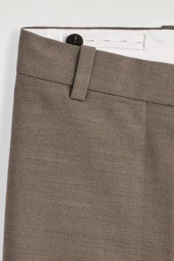 VERKÜRZTE HOSE AUS WOLLE MIT BARREL-BEIN