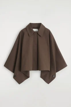 VERKÜRZTES CAPE IM TRENCHCOAT-STIL