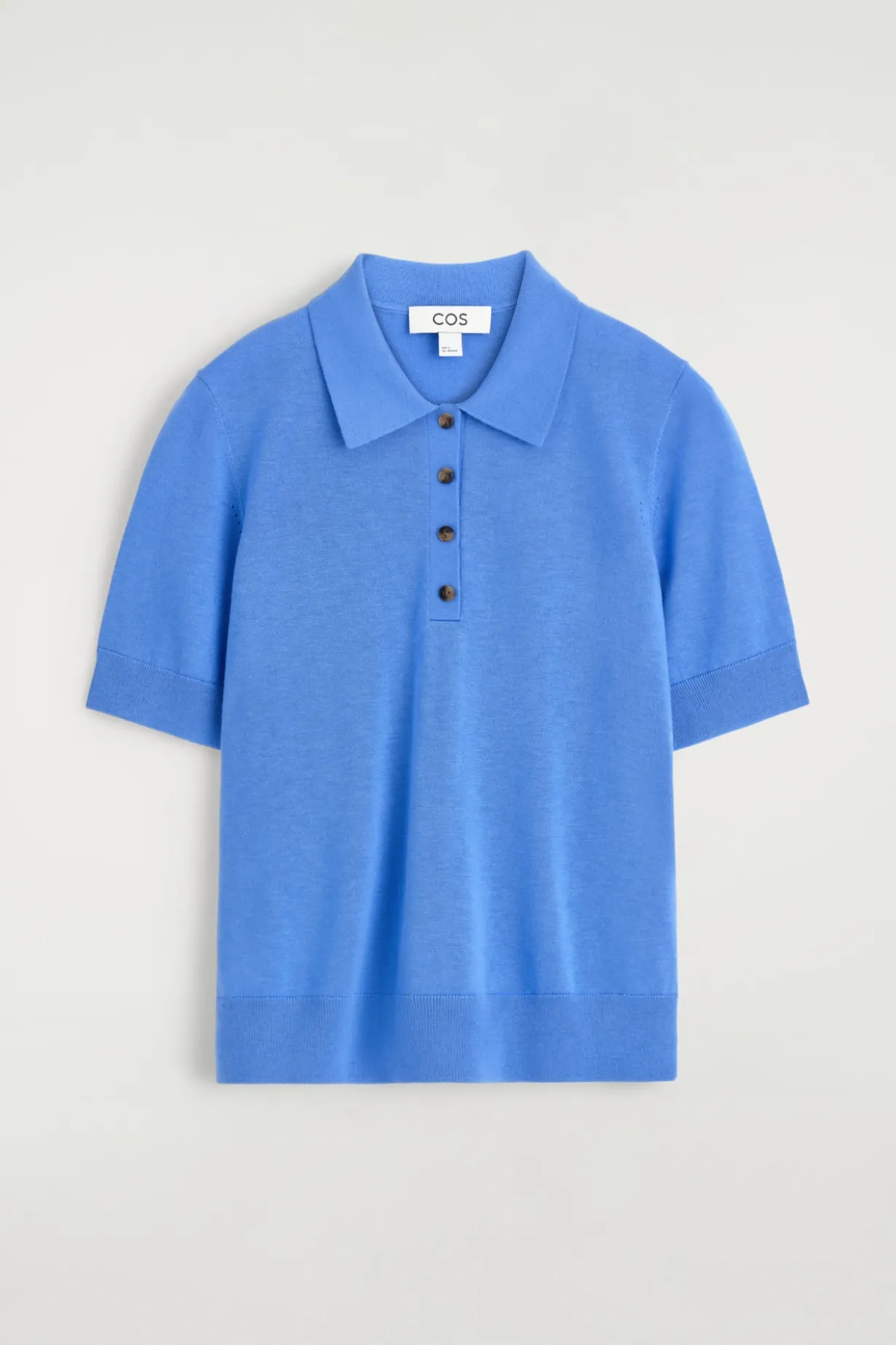 VERKÜRZTES POLOSHIRT AUS WOLL-MIX