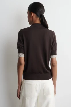 VERKÜRZTES POLOSHIRT AUS WOLL-MIX