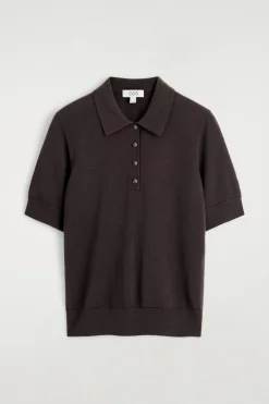 VERKÜRZTES POLOSHIRT AUS WOLL-MIX