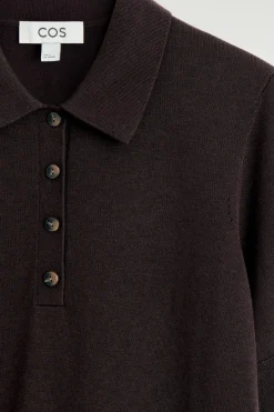 VERKÜRZTES POLOSHIRT AUS WOLL-MIX