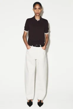 VERKÜRZTES POLOSHIRT AUS WOLL-MIX