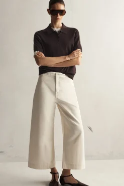VERKÜRZTES POLOSHIRT AUS WOLL-MIX