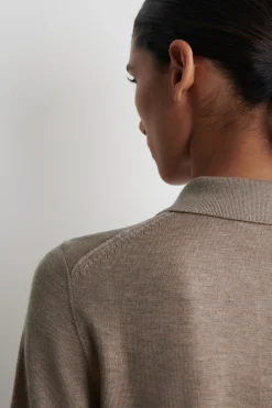 VERKÜRZTES POLOSHIRT AUS WOLL-MIX