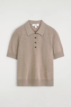 VERKÜRZTES POLOSHIRT AUS WOLL-MIX