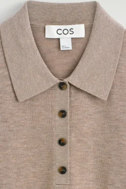 VERKÜRZTES POLOSHIRT AUS WOLL-MIX