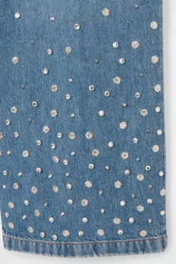 VERZIERTE LOCKERE JEANS