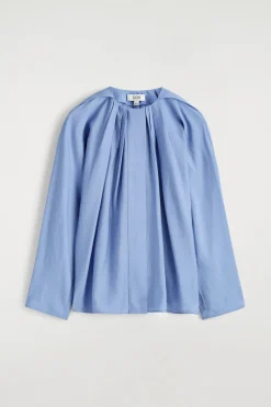 VOLUMINÖSE BLUSE MIT FALTEN