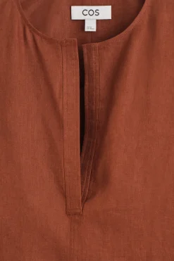 VOLUMINÖSE LEINENBLUSE