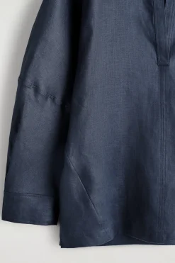 VOLUMINÖSE LEINENBLUSE