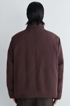 WATTIERTE DAUNENJACKE MIT TRICHTERKRAGEN
