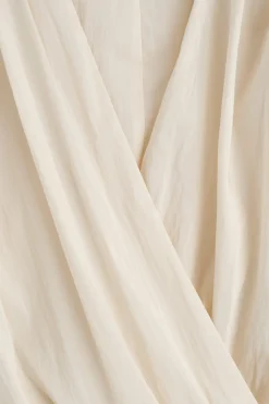 WICKELBLUSE MIT RAFFUNGEN