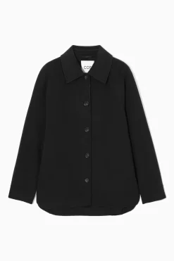 WOLLJACKE AUS DOUBLEFACE-MATERIAL