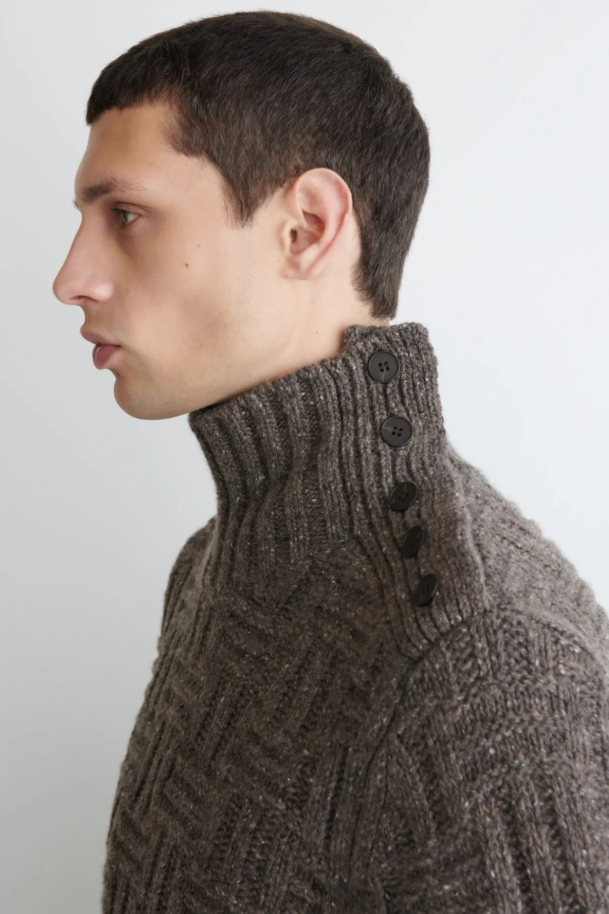 WOLLPULLOVER MIT KORBMUSTER