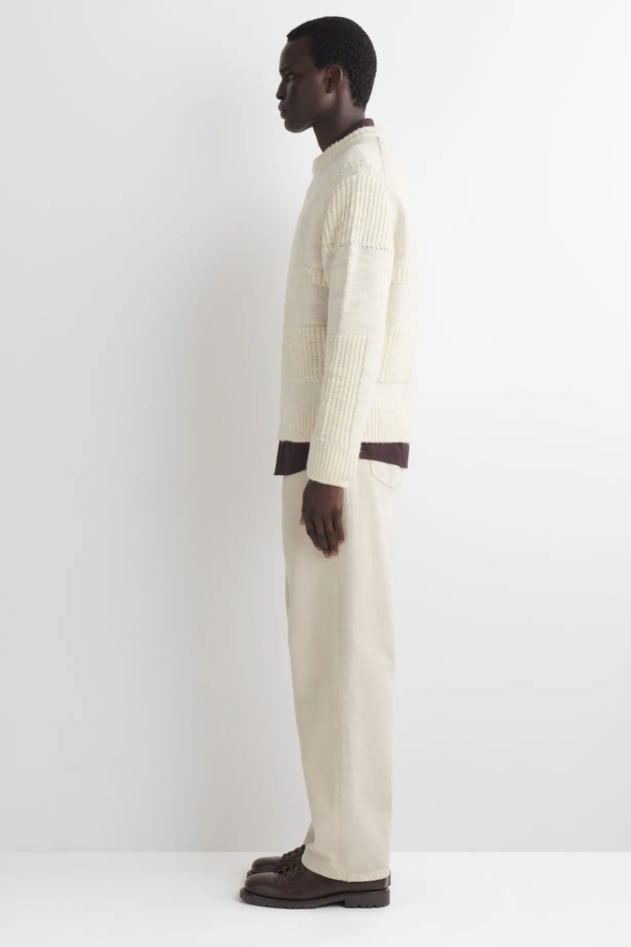 WOLLPULLOVER MIT LEITERMUSTER