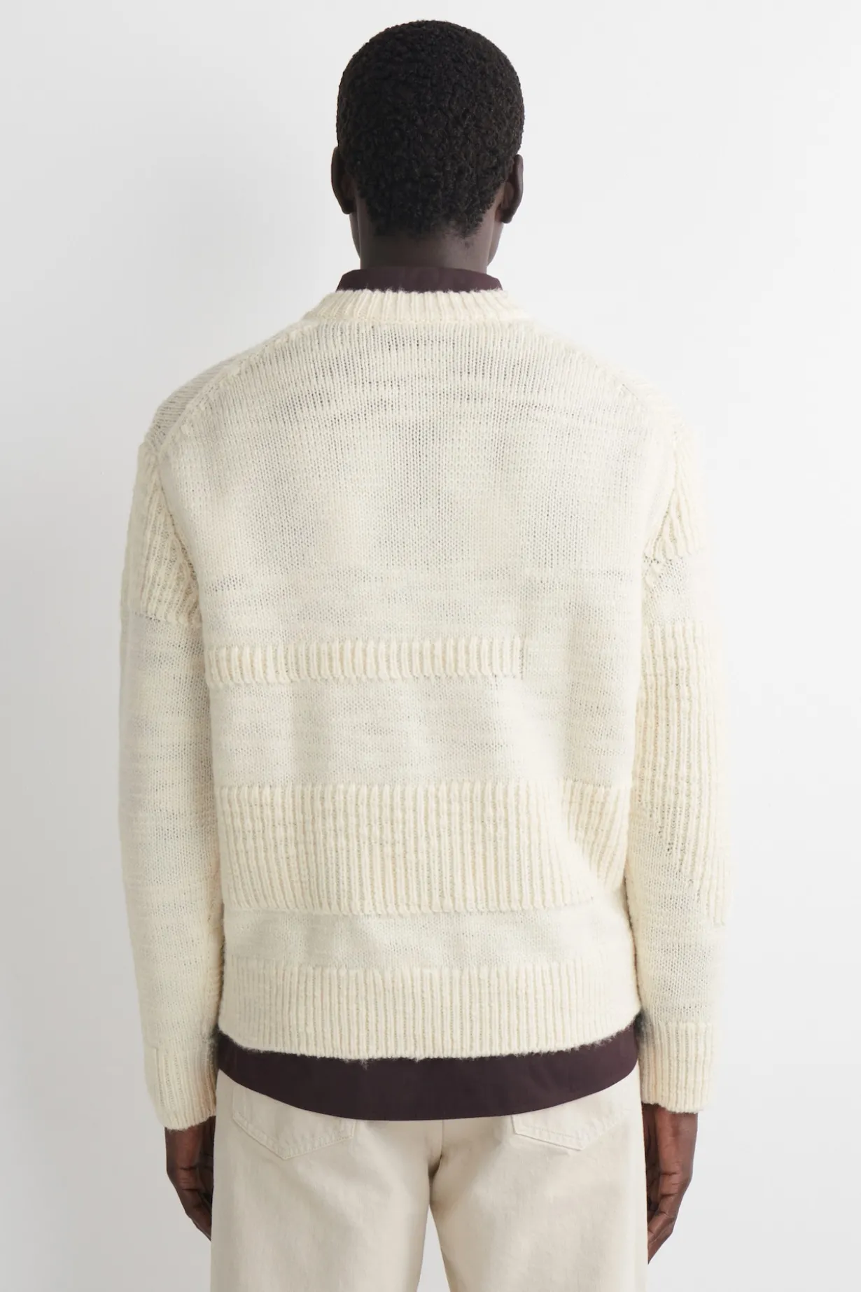 WOLLPULLOVER MIT LEITERMUSTER