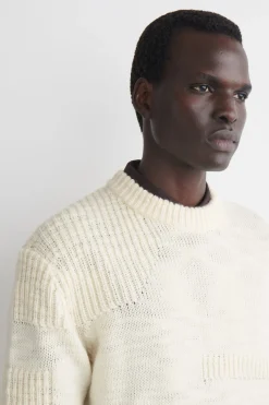 WOLLPULLOVER MIT LEITERMUSTER
